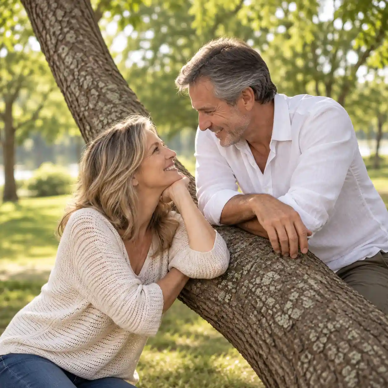 Mature couple enjoying time together